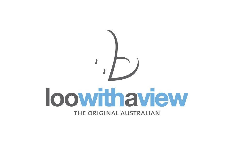 Loo Logo - Loo-With-a-View-logo - Brown Ink Geelong, Ballarat, Torquay