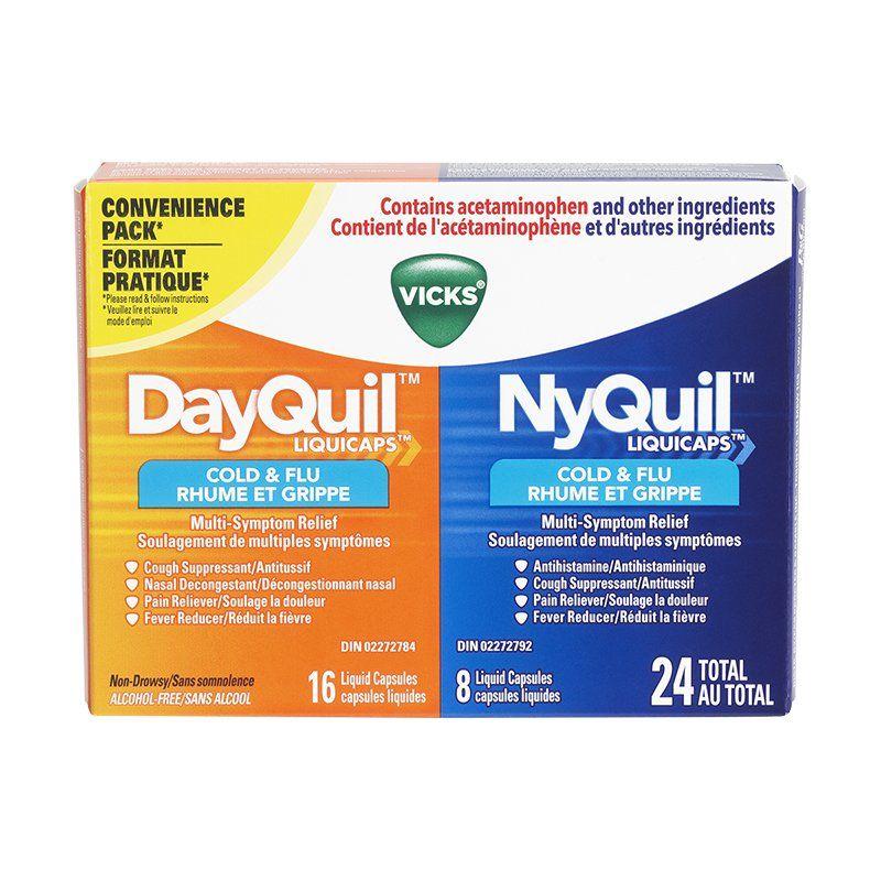 Dayquil Logo - Vicks DayQuil & NyQuil Convenience Pack - 24's | London Drugs