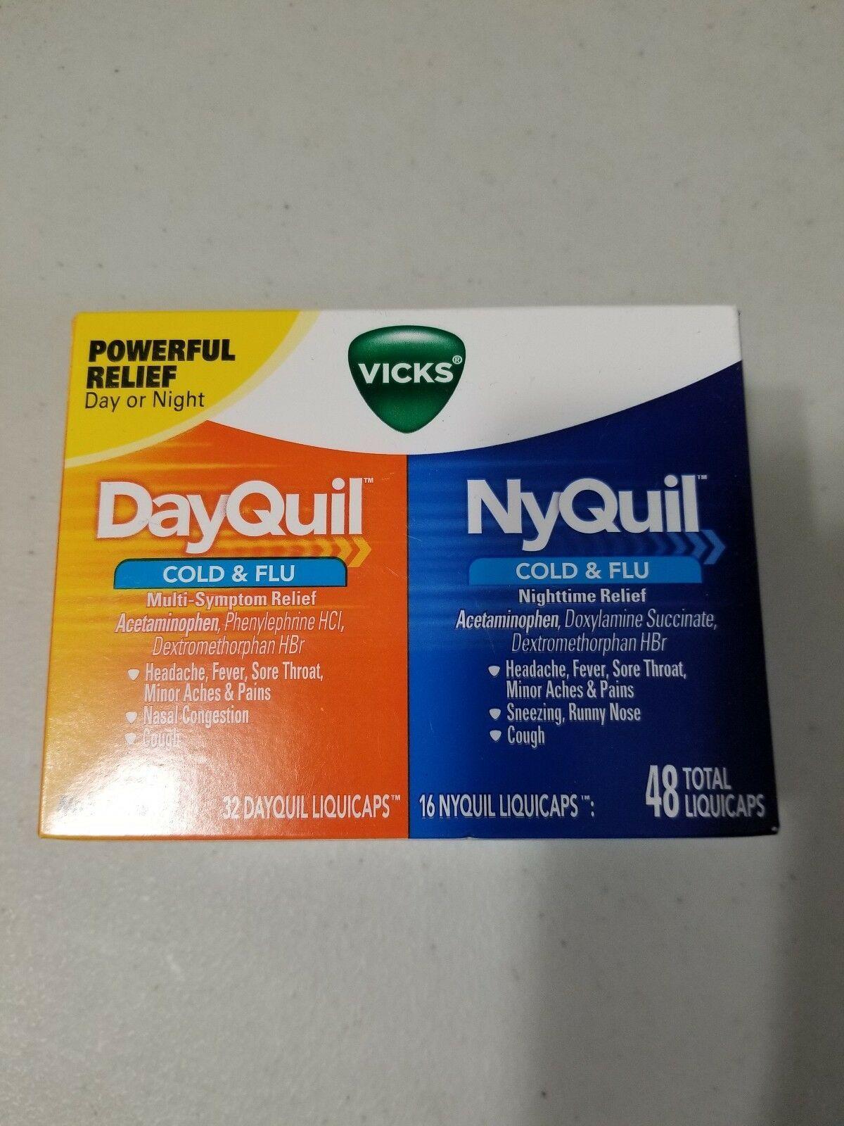 Dayquil Logo - Vicks DayQuil and NyQuil Cold & Flu Relief 48ct 323900014527a1190 | eBay