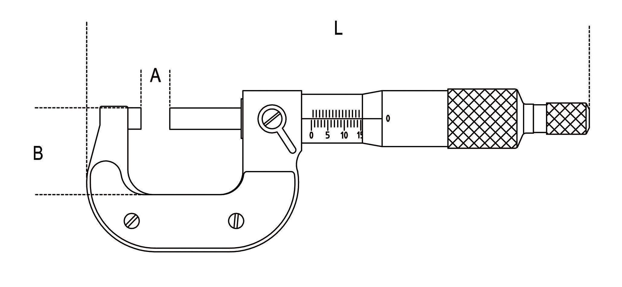 Micrometer Logo - Outside micrometer / digital - 1658DGT series - Beta Utensili