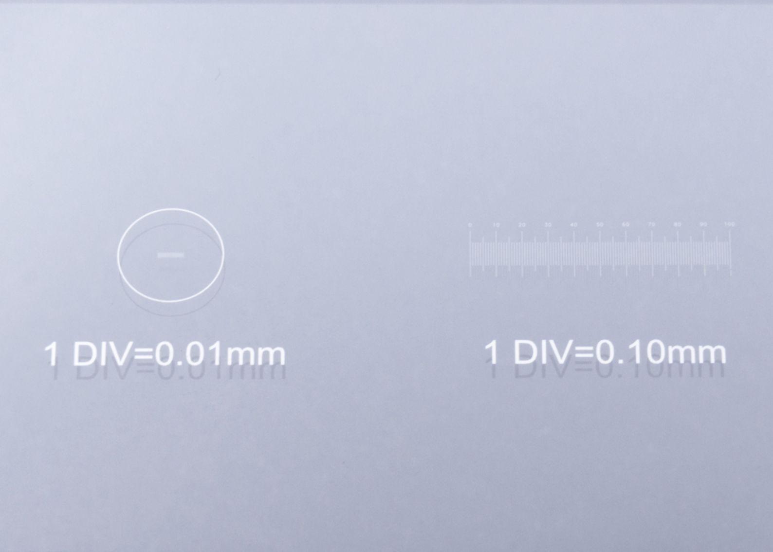 Micrometer Logo - BRESSER Blank Slide with 0.1 & 0.01mm micrometer