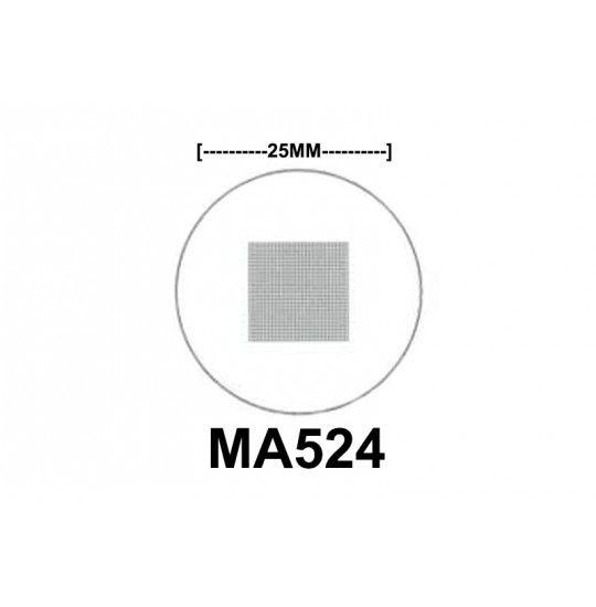 Micrometer Logo - MA524 Eyepiece Micrometer, 10mm square into 400 parts