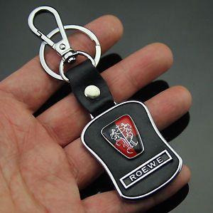 Roewe Logo - Auto Car LOGO Waist Shape Leather Hook Keychain Key ring Fob Fit for ...