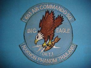 603rd Logo - VIETNAM WAR PATCH US 603rd AIR COMMANDO SQ. DETACHMENT 1 IN THAILAND