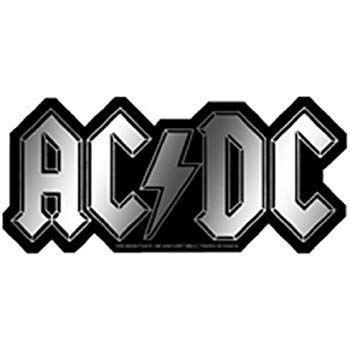 Dclogo Logo - Amazon.com: Licenses Products AC/DC Logo Sticker, Chrome: Toys & Games