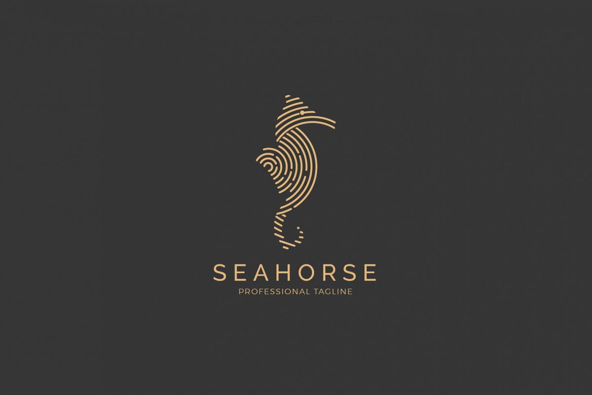 Sea Logo - Animal Sea Logo - Seahorse Logo