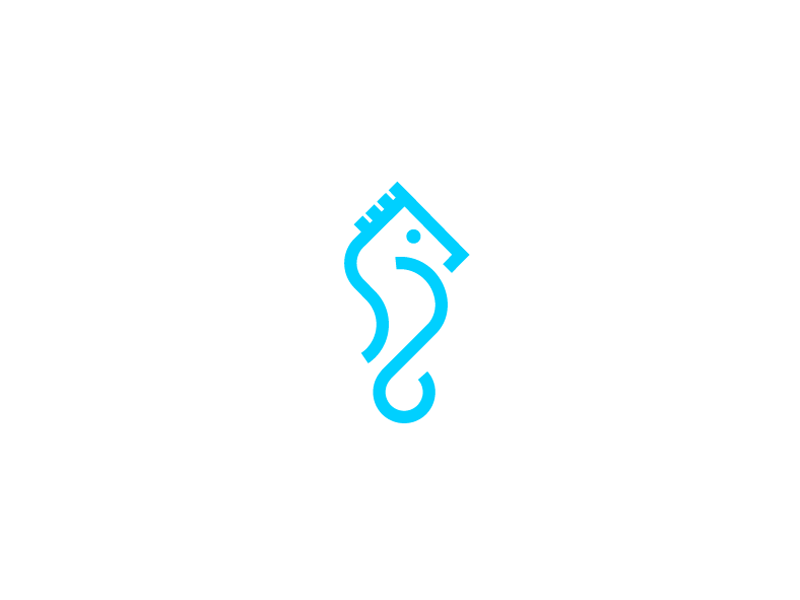 Seahorse Logo - Seahorse logo | Seahorses & Mermaids | Logos, Logo design, Logo ...