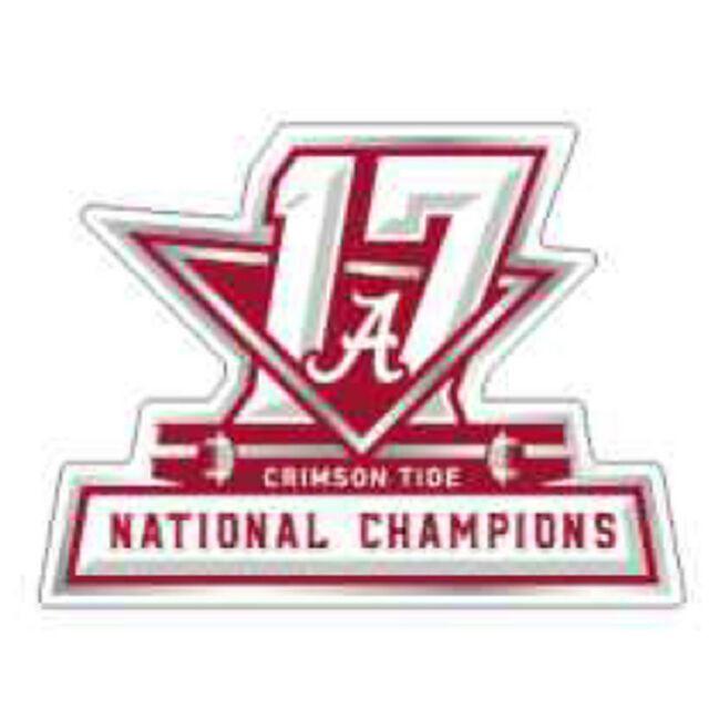 Crimson Logo - Alabama Crimson Tide 2017 National Champions Decal