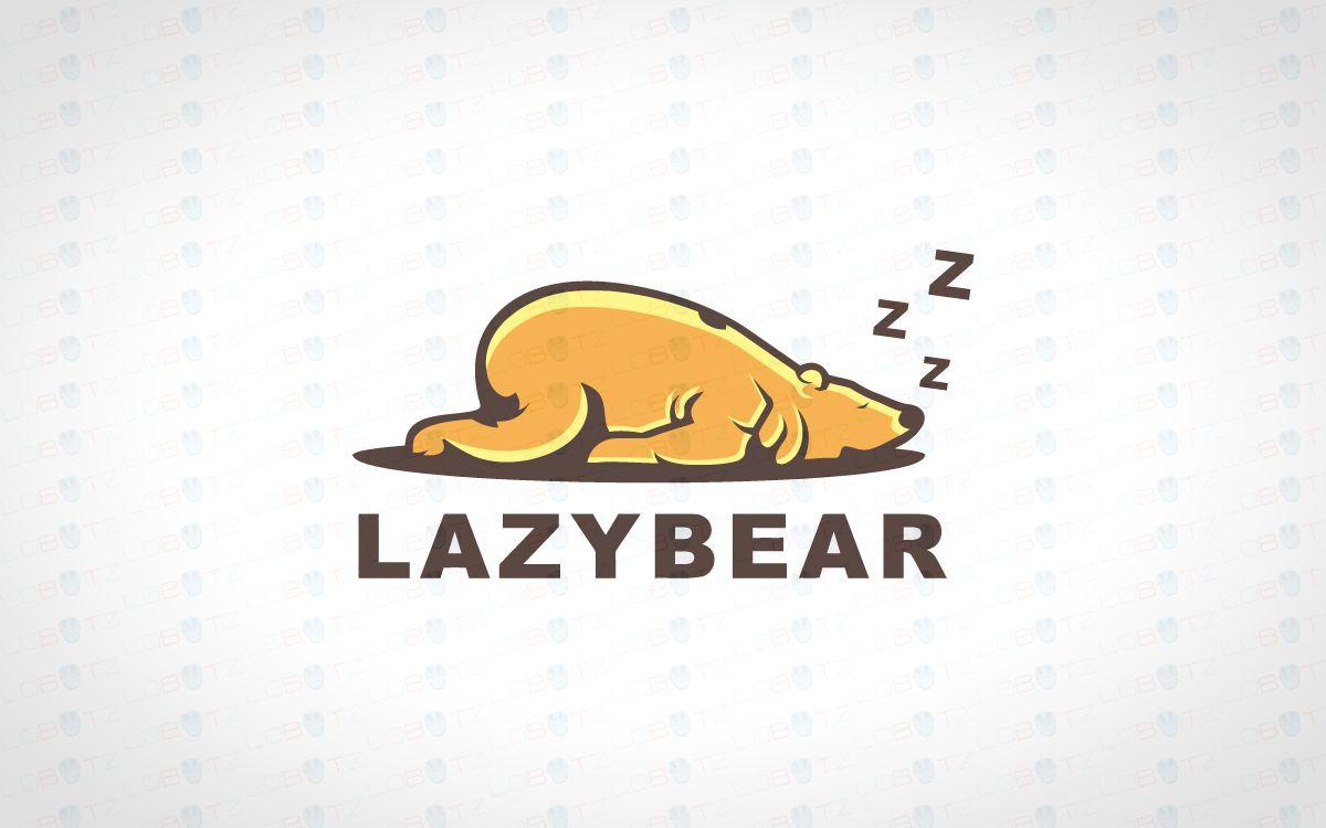 Lazy Logo - Friendly, Soft & Calm Lazy Bear Logo