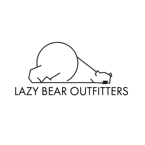 Lazy Logo - Playful and cool logo for lazy bear outfitters, a savvy outdoors ...