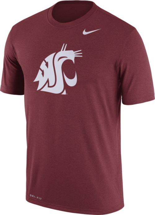 Crimson Logo - Nike Men's Washington State Cougars Crimson Logo Dry Legend T-Shirt ...