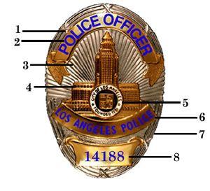 LAPD Logo - LAPD Badge Description Angeles Police Department
