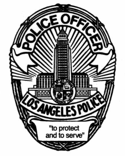 LAPD Logo - LAPD police badge. Typography. Police, Los angeles