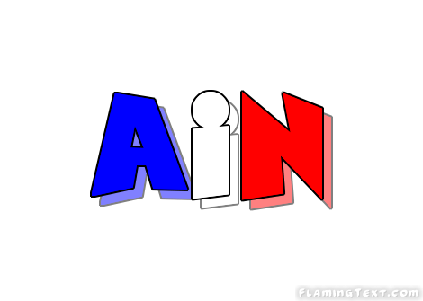 Ain Logo - France Logo | Free Logo Design Tool from Flaming Text