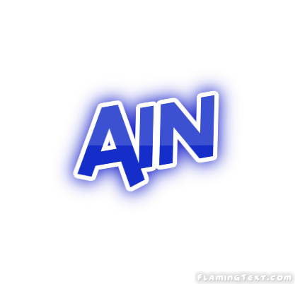 Ain Logo - France Logo | Free Logo Design Tool from Flaming Text