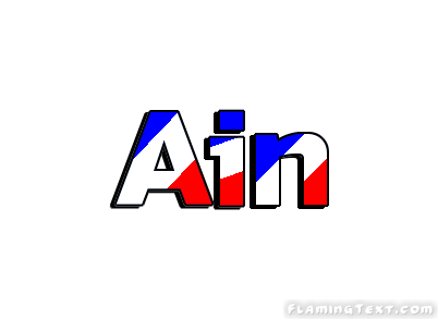 Ain Logo - France Logo | Free Logo Design Tool from Flaming Text