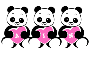 Ain Logo - Ain Logo. Name Logo Generator, Love Panda, Cartoon