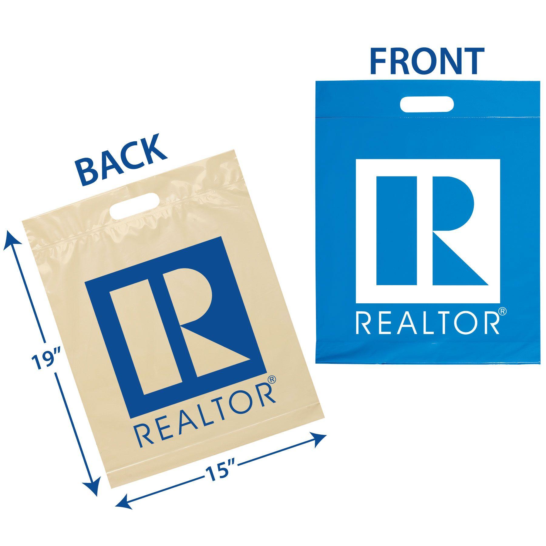 Realitor Logo - Large Plastic Shopping Bags with REALTOR Logo (Special Order) (RTS5010)