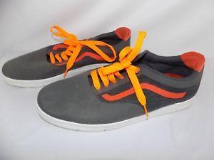 LXVI Logo - Vans Off The Wall Logo LXVI Skateboard Shoes Gray & Orange Men's ...