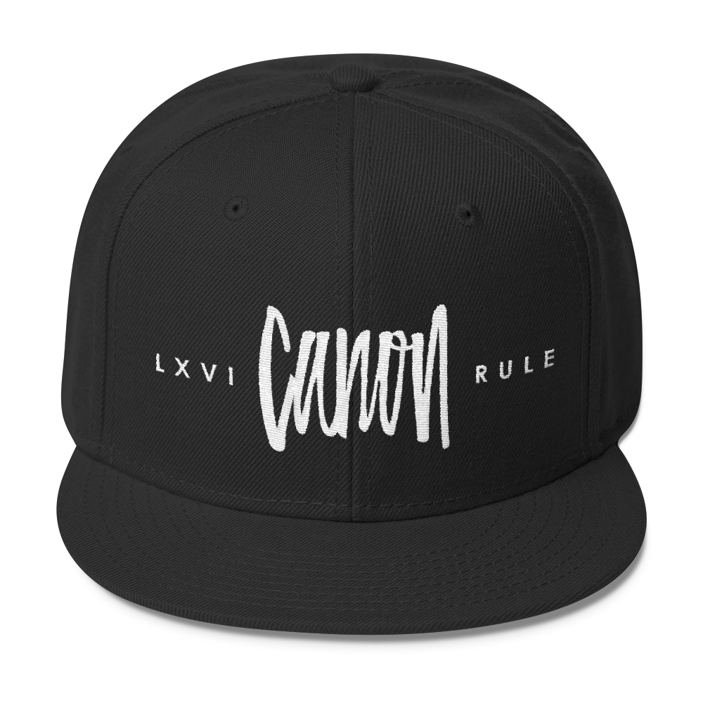 LXVI Logo - LXVI - Canon - Rule | Wool Blend Snapback - Ardeo Apparel