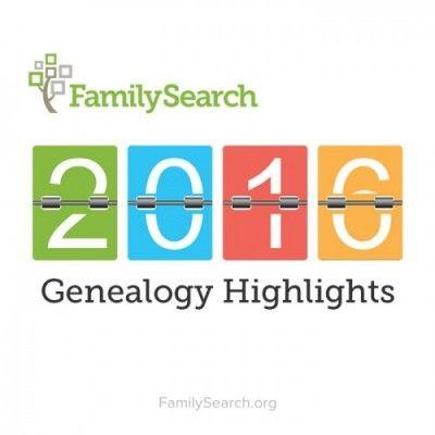 Familysearch.org Logo - FamilySearch 2016 Genealogy Highlights