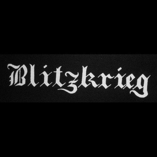 Blitzkrieg Logo - Blitzkrieg - White Logo (Printed Patch) | Todestrieb
