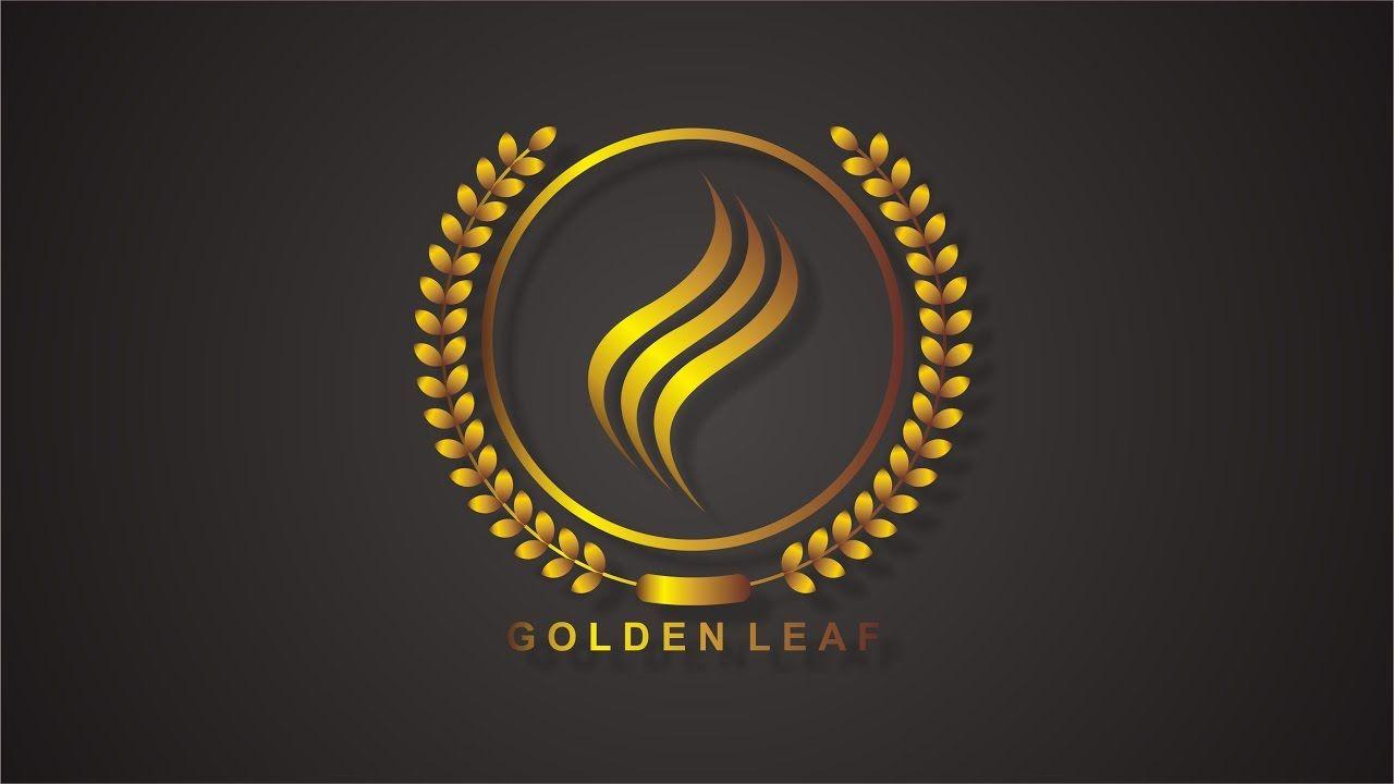 Golden Logo - Golden Leaf Logo Design