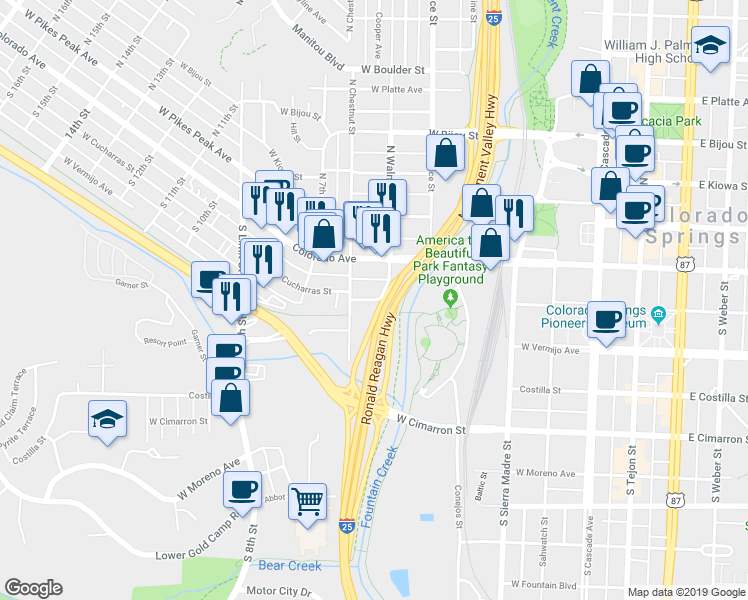 Cucharras Logo - 506 W Cucharras St, Colorado Springs CO - Walk Score