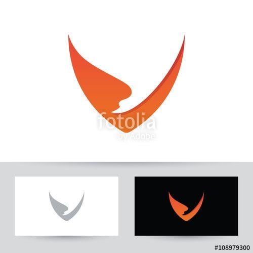 Stork Logo - Flying Stork V Logo