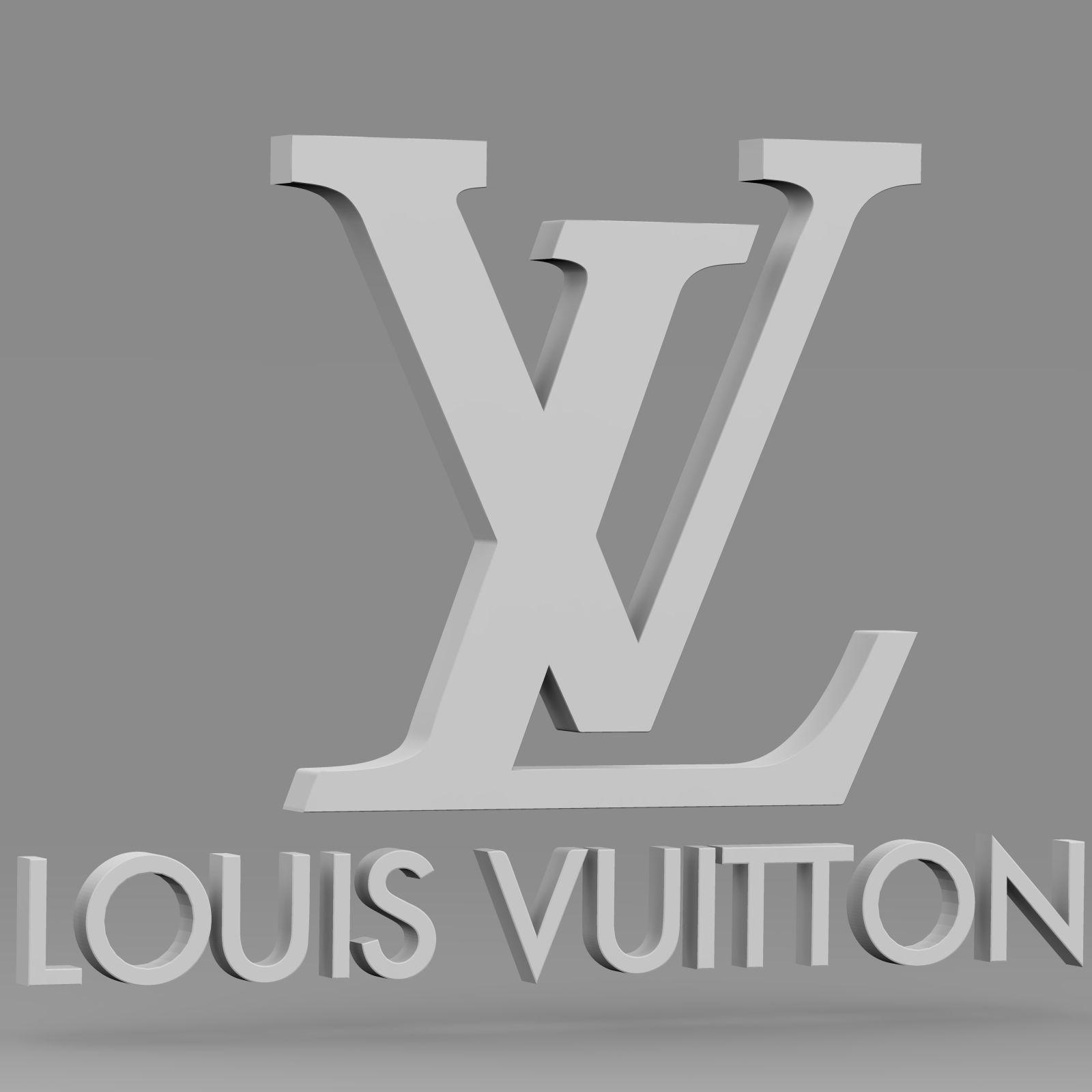 Vuitton Logo - 3D model Louis Vuitton logo | CGTrader