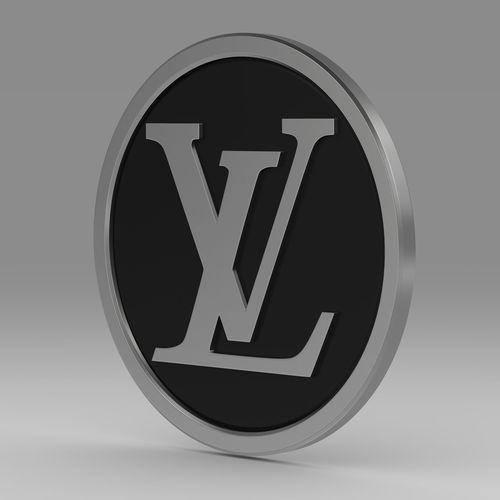 Vuitton Logo - Louis Vuitton logo 3 3D model | CGTrader