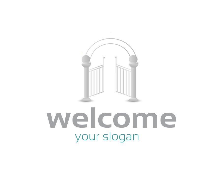 Gate Logo - Welcome Logo Gates with Arch