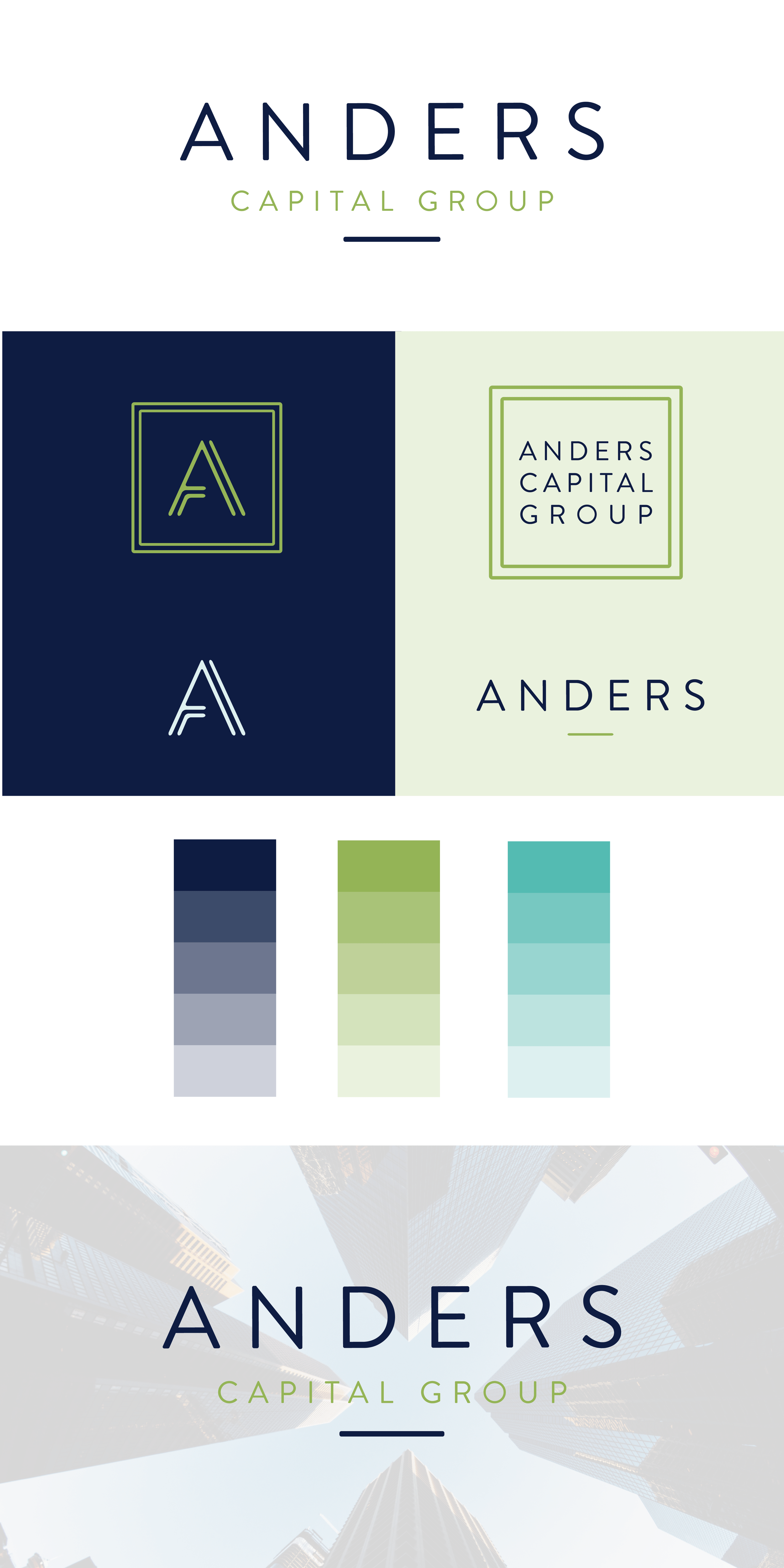 Uptight Logo - Anders Capital Group | Three Feathers Design | Branding design ...