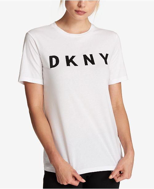 Dnky Logo - DKNY Cotton Logo-Print T-Shirt - Tops - Women - Macy's