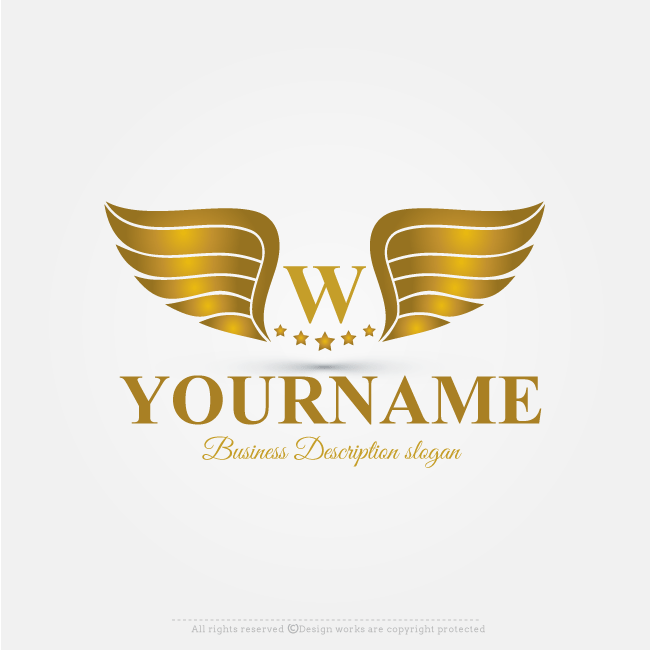 Golden Logo - Online Free Logo Maker Golden Wings logo design. Best