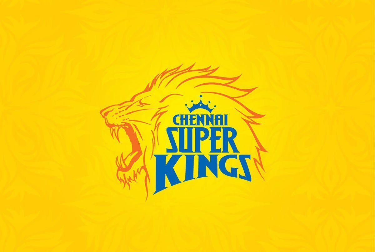 CSK Logo - Csk Chennai Super Kings Logo Blue Text Yellow Background
