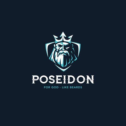 Poseidon Logo - Create a Powerful, Masculine Logo for a Beard Care Brand | Logo ...
