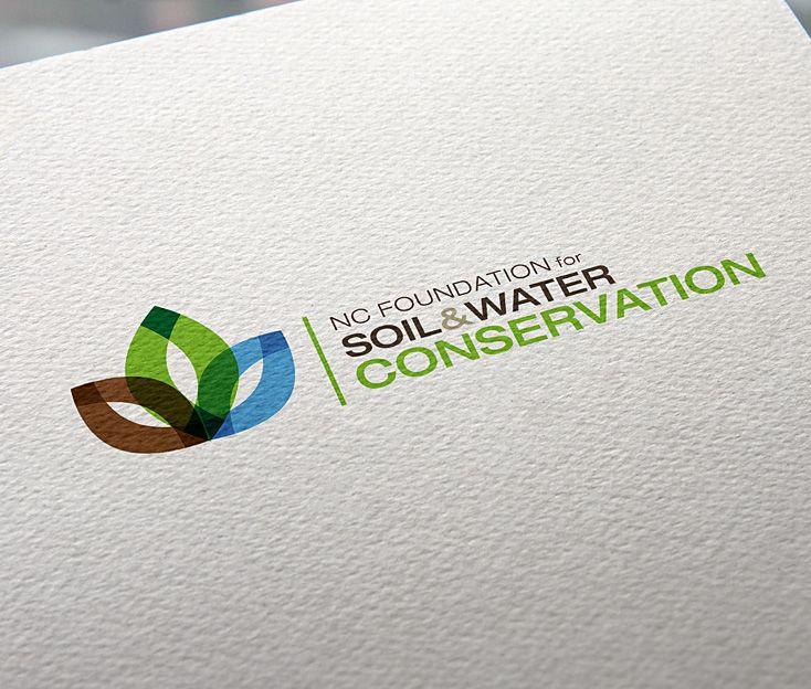 Soil Logo - NC Foundation for Soil & Water Conservation brown design raleigh