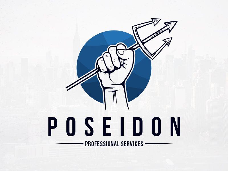 Poseidon Logo - Trident of Poseidon Logo by Alberto Bernabe | Dribbble | Dribbble