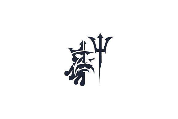 Poseidon Logo - Poseidon logo god of water ~ Logo Templates ~ Creative Market
