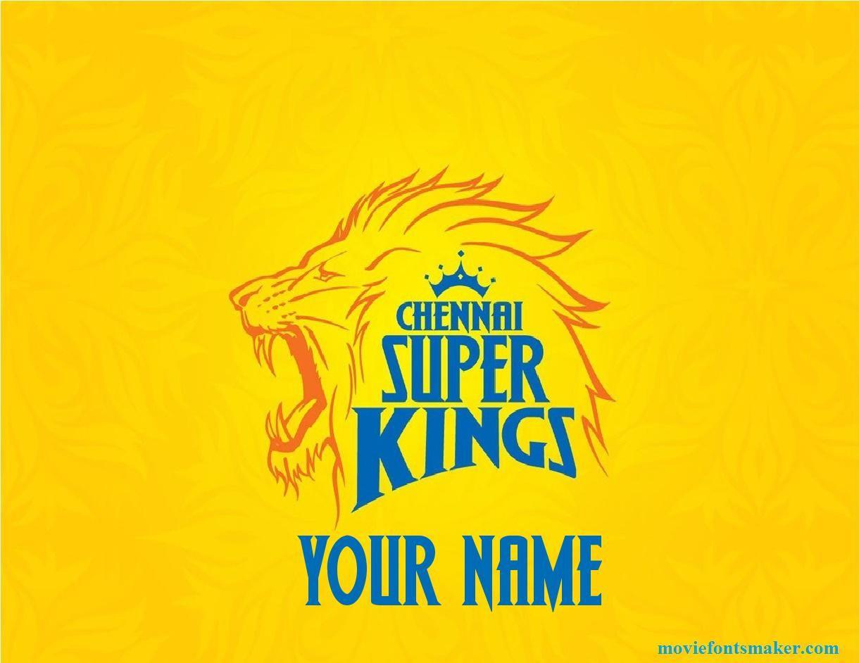 CSK Logo - Movie Fonts Maker | Create Your Name in Chennai Super Kings Font Style