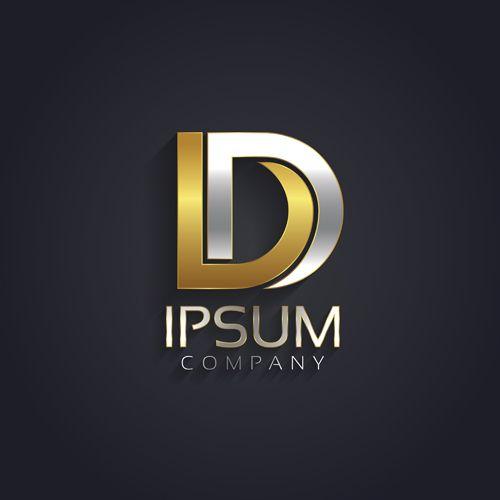 Golden Company Logo - Golden company logos vectors material 04 free download