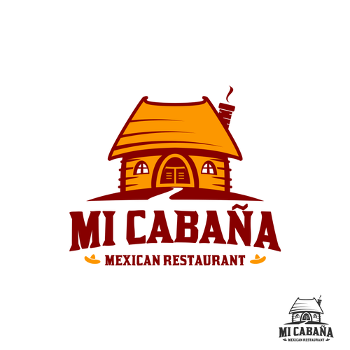 Cabana Logo - Woody and warm logo for MI Cabaña Mexican Restaurant. Logo design