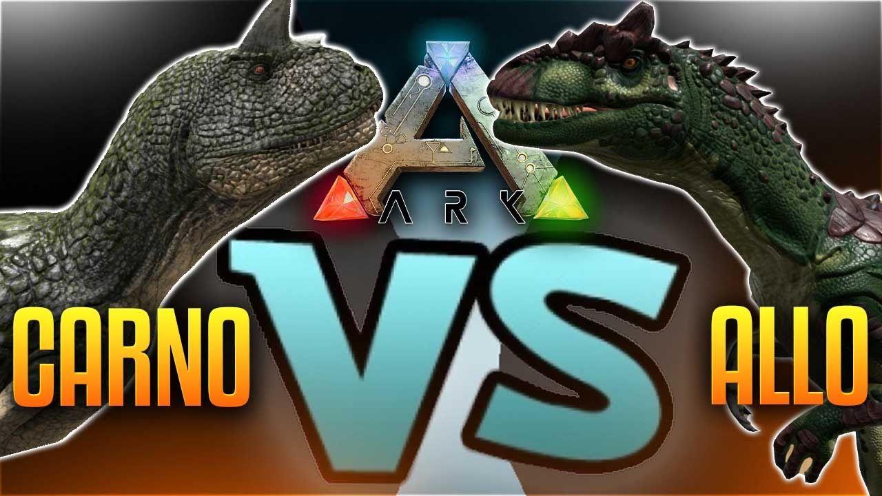 Allosaurus Logo - Ark Dino Battles VS CARNO Ark Survival Evolved Gameplay