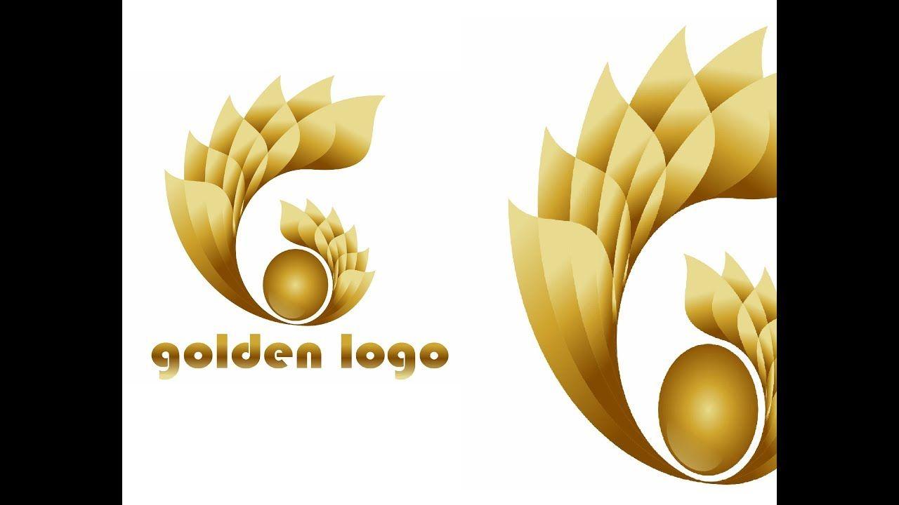 Golden Logo - best golden logo design coreldraw tutorial 17 - YouTube