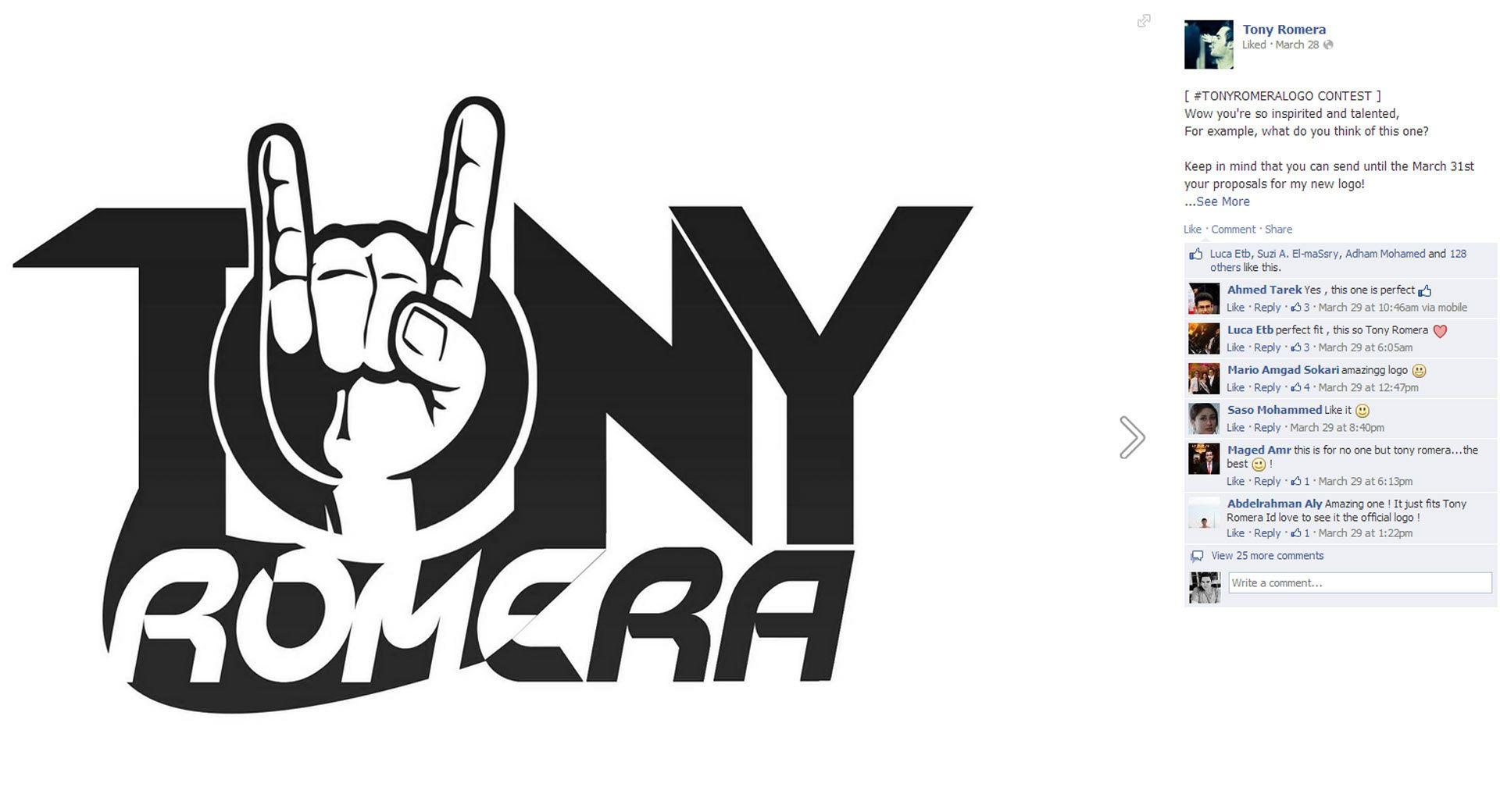 Tony's Logo - Tony Romera Entry On The Designing Logo Contest