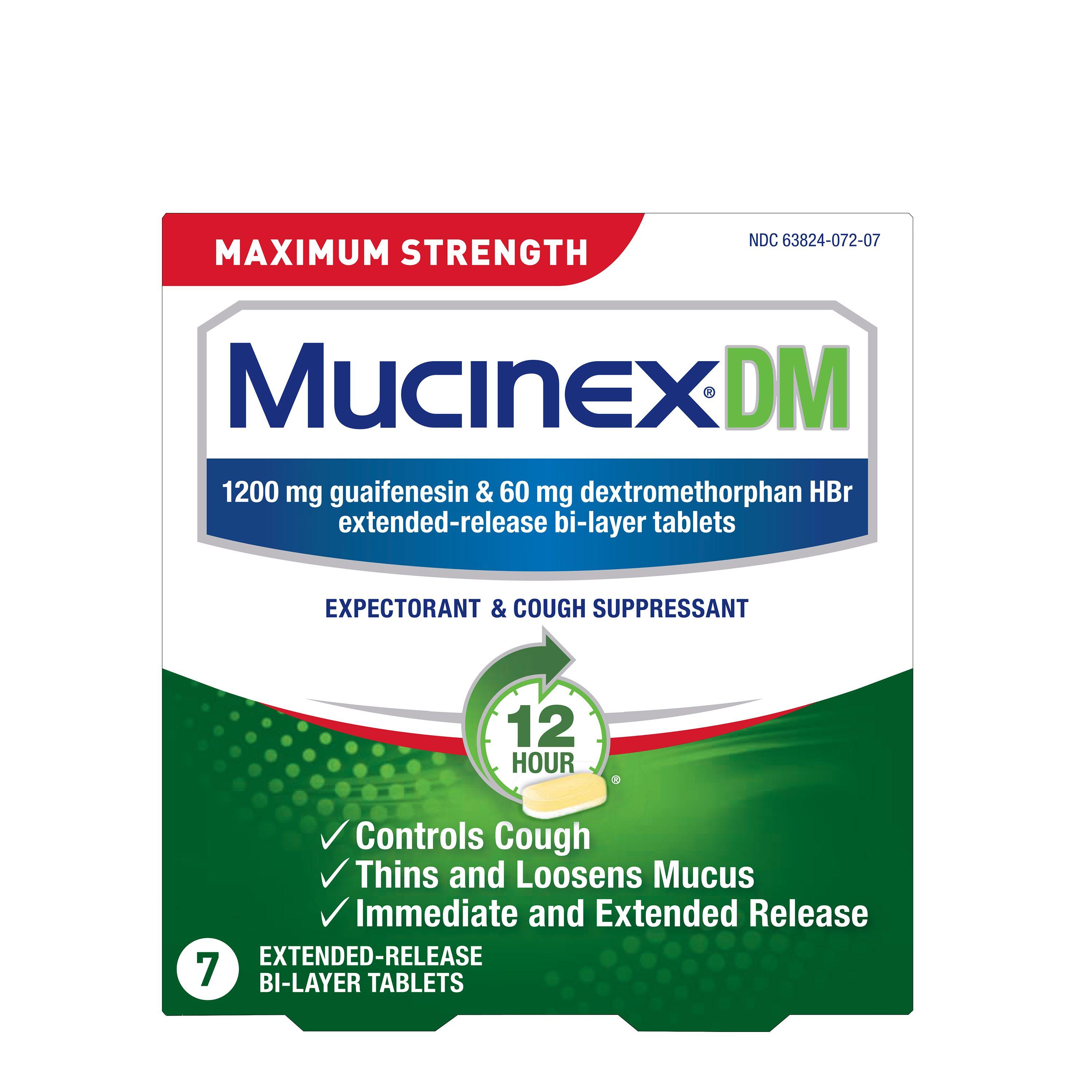 Mucinex Logo - MUCINEX® DM - Max Strength Extended Release Bi-Layer Tablets