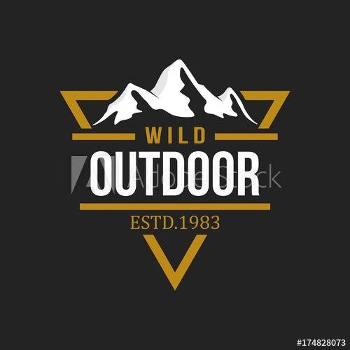 Outdoor Logo - Adventure and outdoor logo design template this stock vector