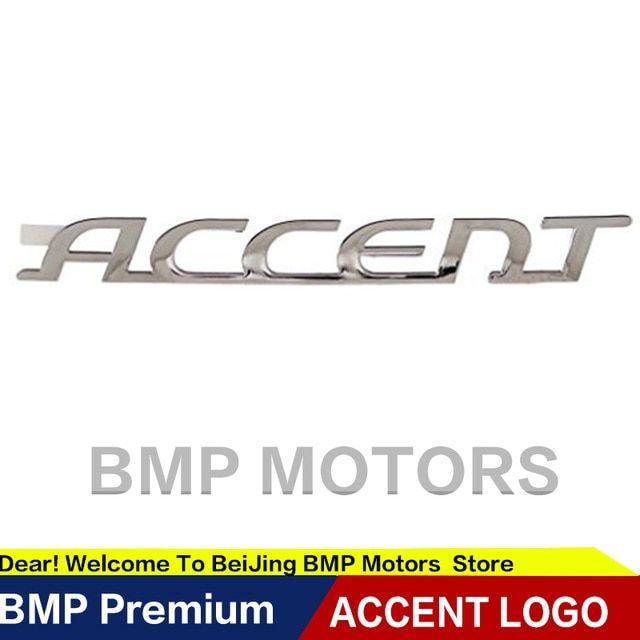 Accent Logo - Emblem FOR Hyundai Accent Auto Hinten Trunk Emblem ABS Chrom ...