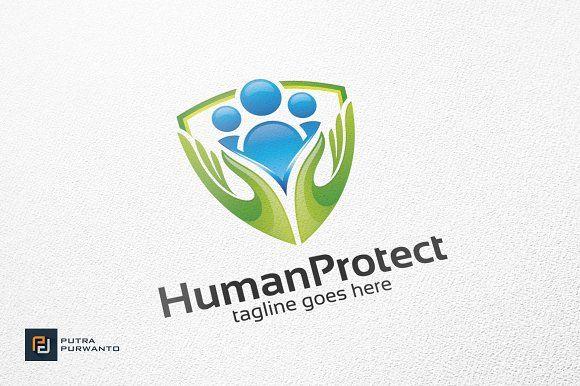 Protect Logo - Human Protect - Logo Template ~ Logo Templates ~ Creative Market